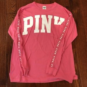 “Pink” Victoria Secret Long Sleeve Tee